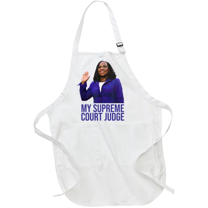 My Supreme Court Judge KBJ Full-Length Apron With Pocket