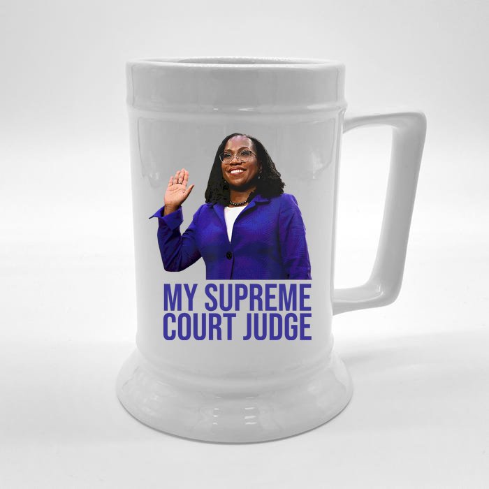 My Supreme Court Judge KBJ Front & Back Beer Stein