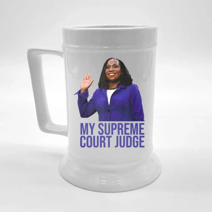 My Supreme Court Judge KBJ Front & Back Beer Stein