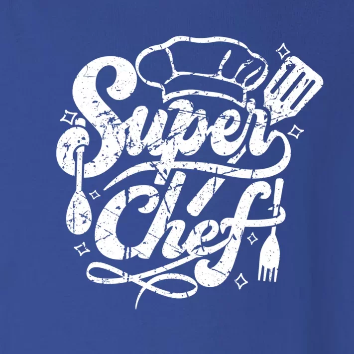 Men Super Chef Design Mom Dad Loves Cooking Foods Funny Gift Toddler Long Sleeve Shirt