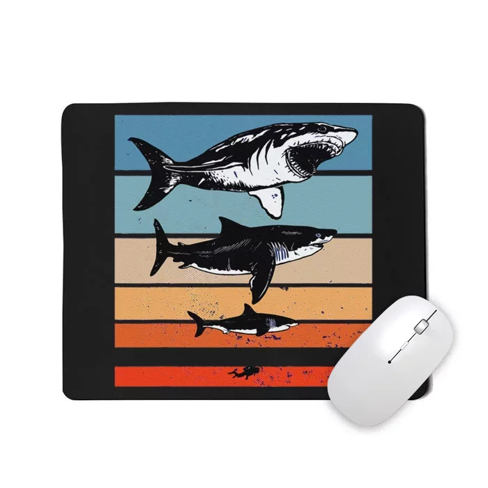 Megalodon Size Comparison Sharks Giant Prehistoric Diver Mousepad