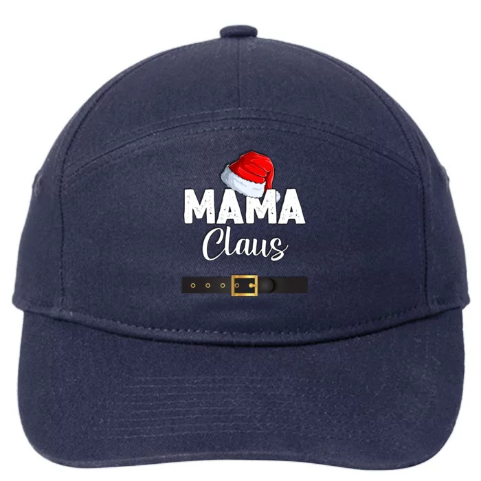 Mama Santa Claus Christmas Costume For Mom Mother Santa Suit Cute Gift 7-Panel Snapback Hat