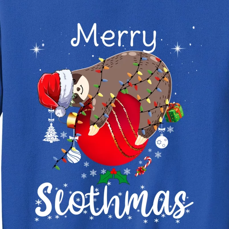 Merry Slothmas Christmas Pajama For Sloth Lovers Gift Sweatshirt