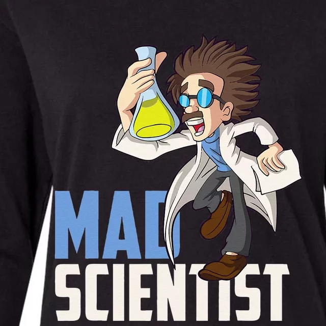 Mad Scientist Chemistry Chemist Humor Nerd Funny Science Womens Cotton Relaxed Long Sleeve T-Shirt