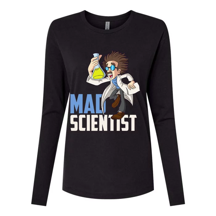 Mad Scientist Chemistry Chemist Humor Nerd Funny Science Womens Cotton Relaxed Long Sleeve T-Shirt