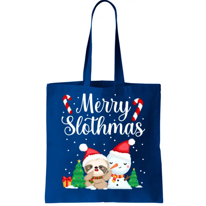 Merry Slothmas Christmas Pajama For Sloth Lovers Meaningful Gift Tote Bag