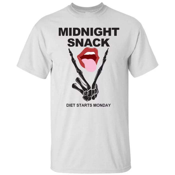 Midnight Snack Diet Starts Monday Tall T-Shirt