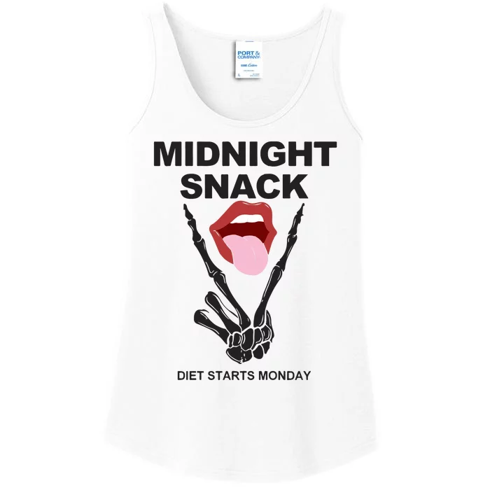 Midnight Snack Diet Starts Monday Ladies Essential Tank