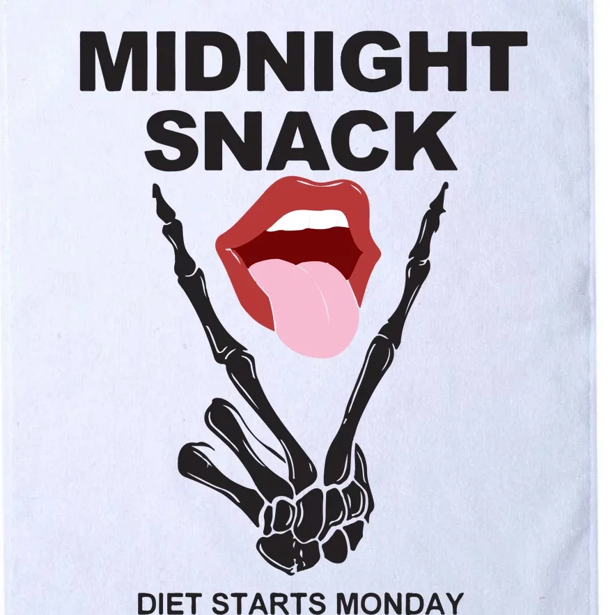 Midnight Snack Diet Starts Monday Platinum Collection Golf Towel