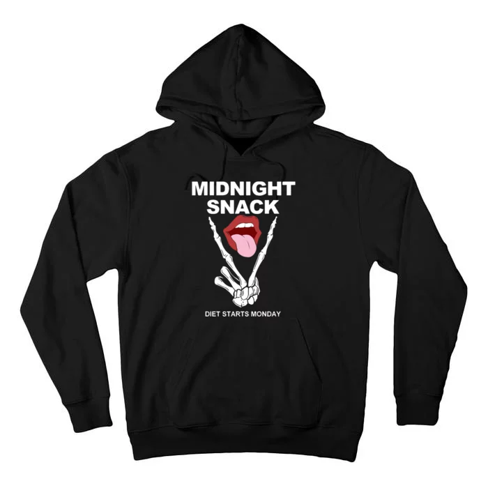 Midnight Snack Diet Starts Monday Tall Hoodie