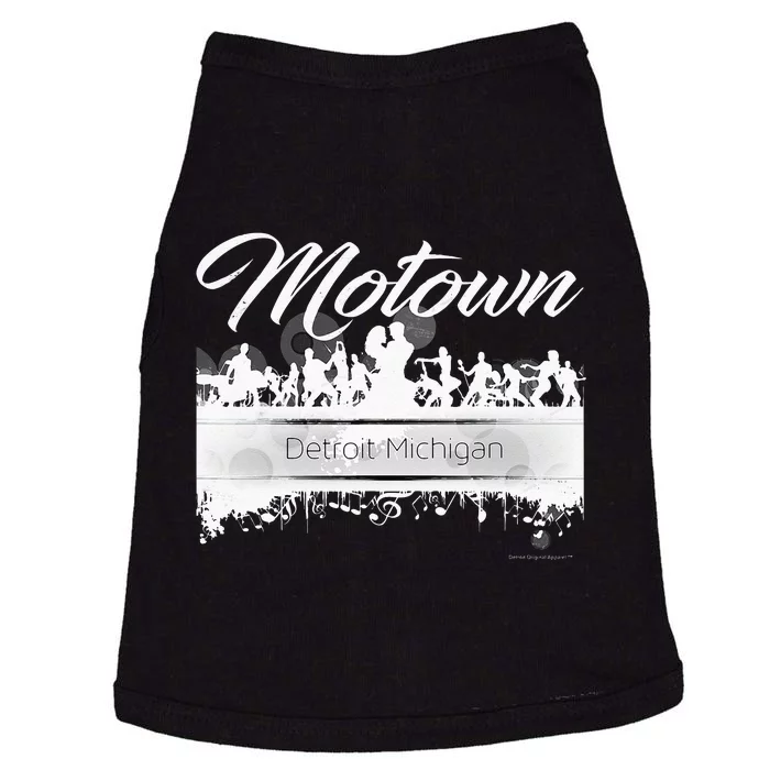 Motown Sound Detroit Michigan Distressed Vintage Doggie Tank