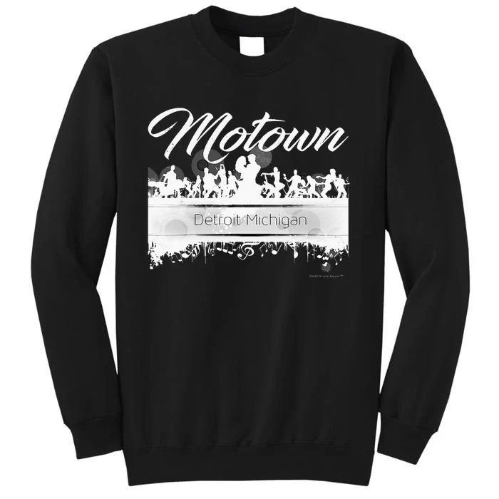 Motown Sound Detroit Michigan Distressed Vintage Tall Sweatshirt