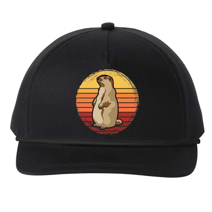 Marmot Sunset Design For Marmot Lovers Snapback Five-Panel Rope Hat