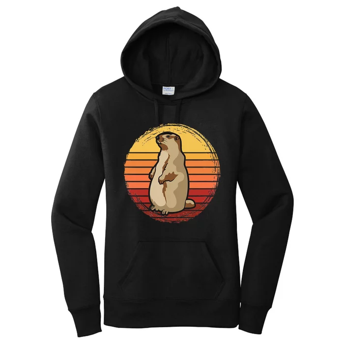 Marmot Sunset Design For Marmot Lovers Women's Pullover Hoodie