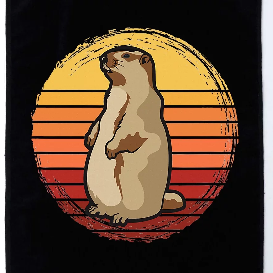 Marmot Sunset Design For Marmot Lovers Platinum Collection Golf Towel