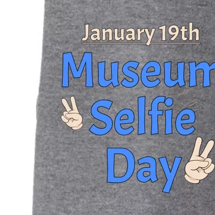 Museum Sie Day Funny Weird January Holidays Museum Lovers Gift Doggie 3-End Fleece Hoodie