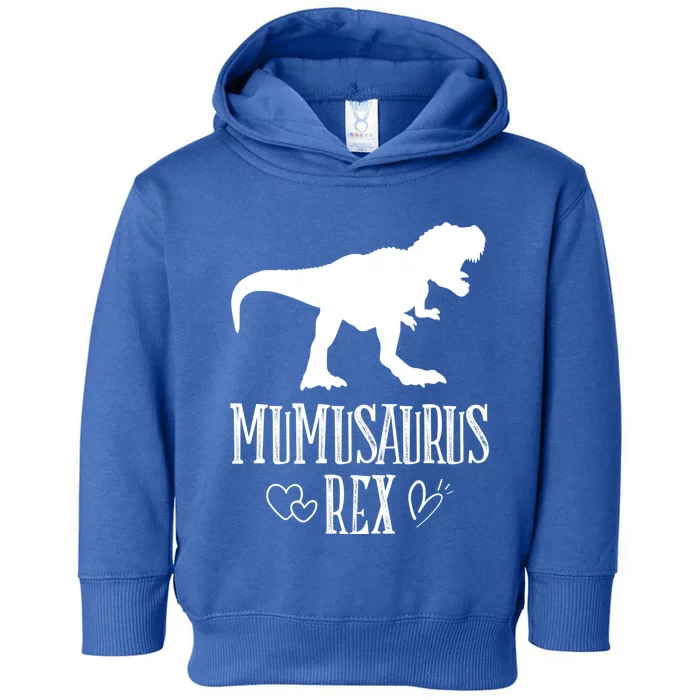 Mumu Saurus Dinosaur Mother Grandma Funny Matching Family Funny Gift Toddler Hoodie