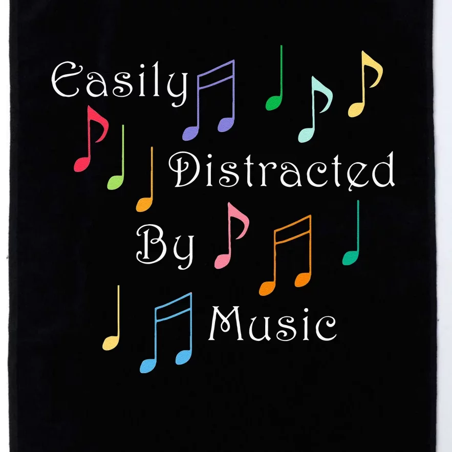 Musician Singer Distracted By Music Notes Art Platinum Collection Golf Towel