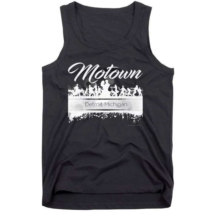 Motown Sound Detroit Michigan Distressed Vintage Tank Top