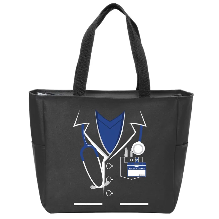 Medical Staff Doctor Costume Birthday Kids Doctor Halloween Zip Tote Bag