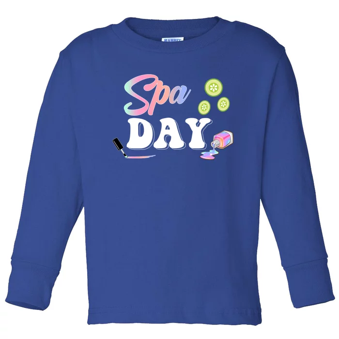 Matching Spa Day Slumber Party Sleepover Party Idea Gift Toddler Long Sleeve Shirt