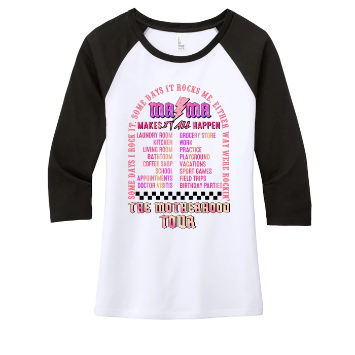 Motherhood Some Days I Rock It Women's Tri-Blend 3/4-Sleeve Raglan Shirt