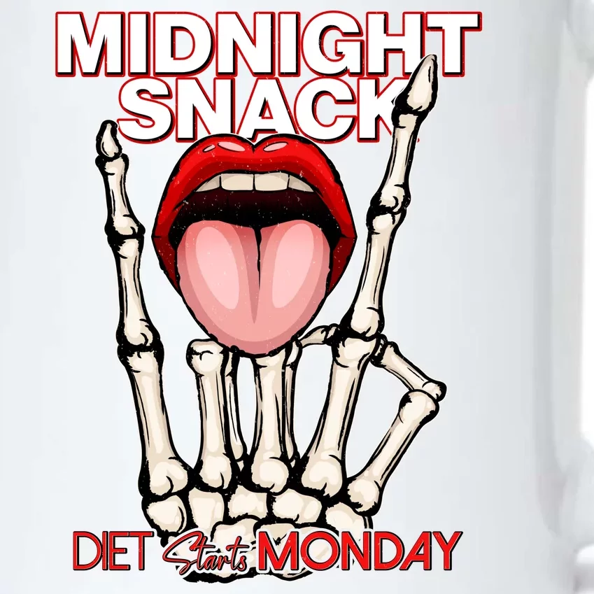 Midnight Snack Diet Starts Monday Black Color Changing Mug