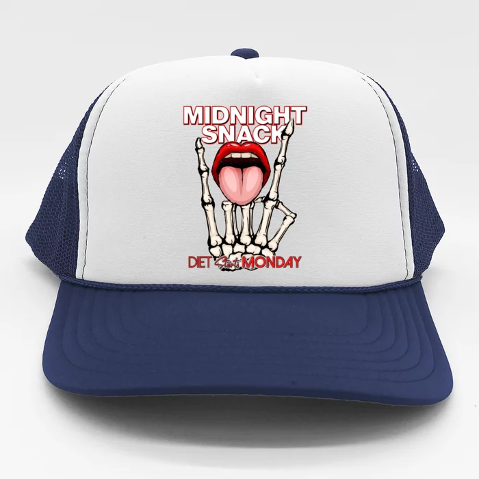 Midnight Snack Diet Starts Monday Trucker Hat