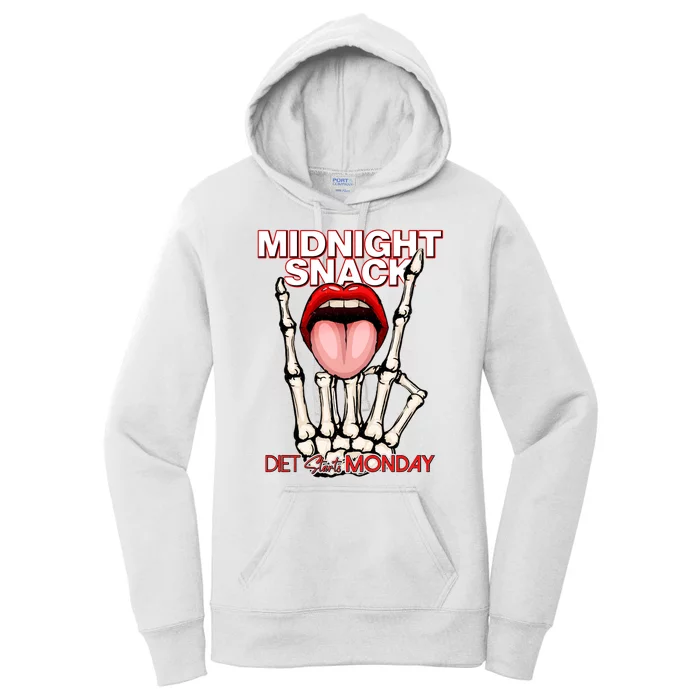 Midnight Snack Diet Starts Monday Women's Pullover Hoodie