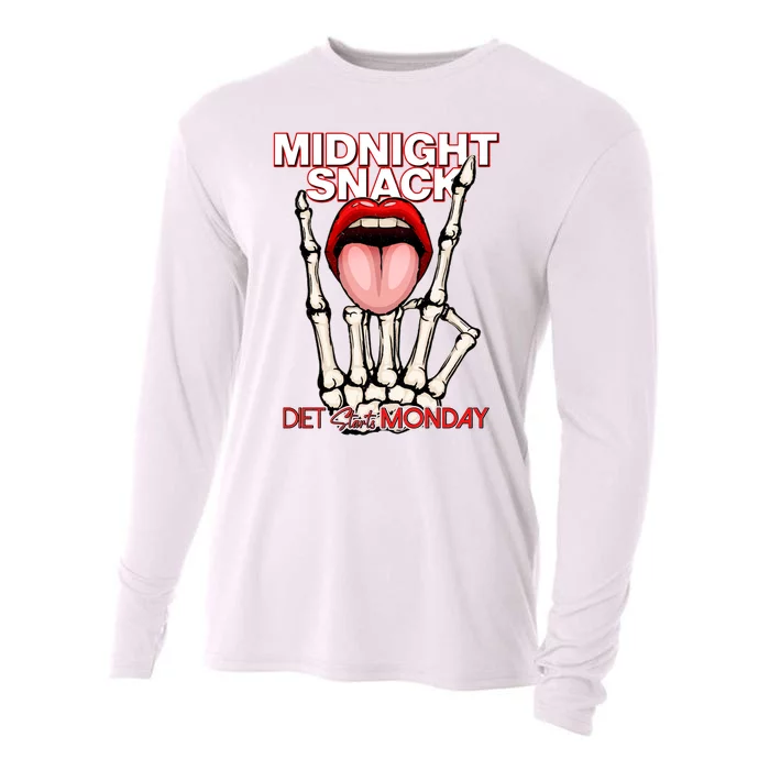 Midnight Snack Diet Starts Monday Cooling Performance Long Sleeve Crew