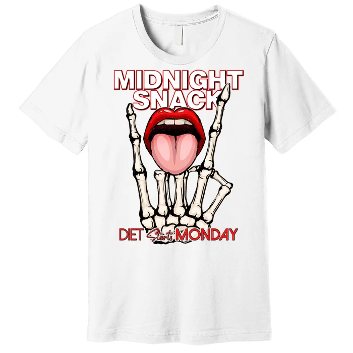 Midnight Snack Diet Starts Monday Premium T-Shirt