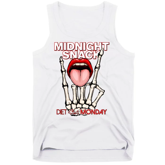 Midnight Snack Diet Starts Monday Tank Top