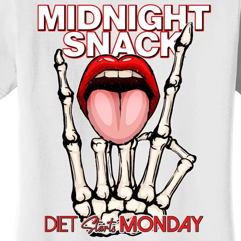 Midnight Snack Diet Starts Monday Women's T-Shirt