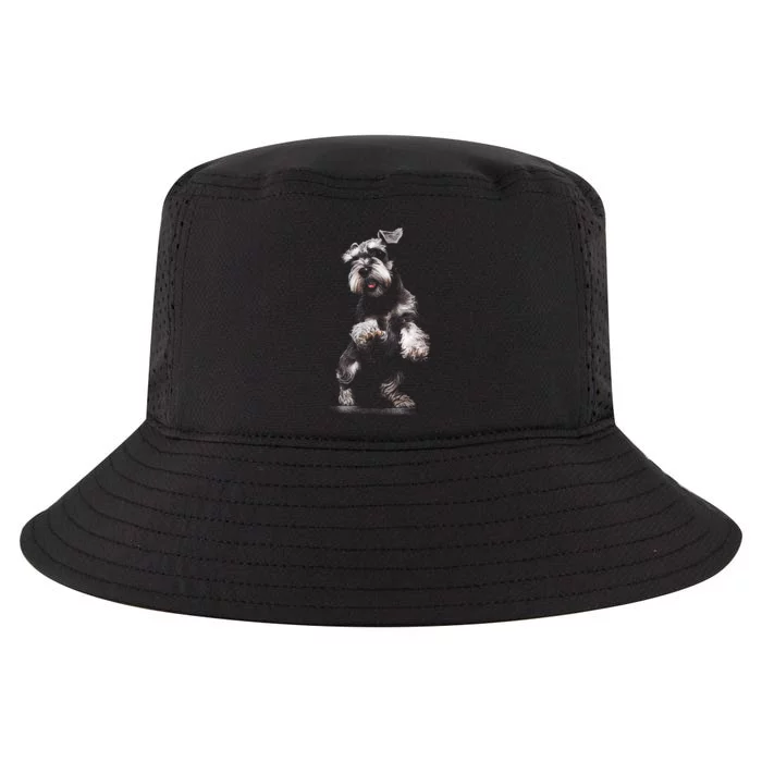 Miniature Schnauzer Dog Art Miniature Schnauzer Cool Comfort Performance Bucket Hat