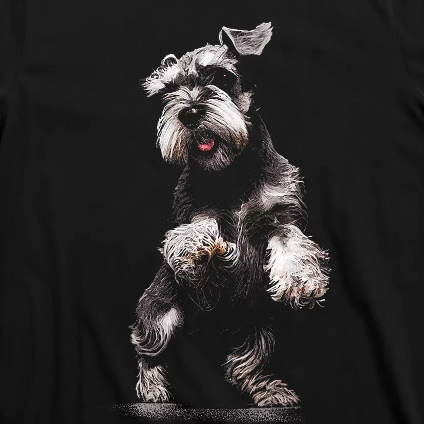 Miniature Schnauzer Dog Art Miniature Schnauzer T-Shirt