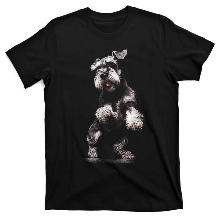 Miniature Schnauzer Dog Art Miniature Schnauzer T-Shirt