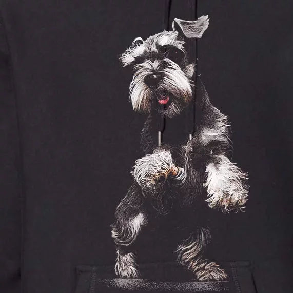 Miniature Schnauzer Dog Art Miniature Schnauzer Premium Hoodie