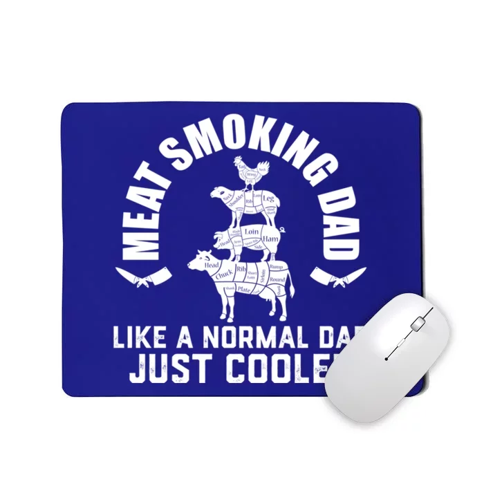 Meat Smoking Dad Meat Smoke Grilling Bbq Fathers Day Gift Mousepad