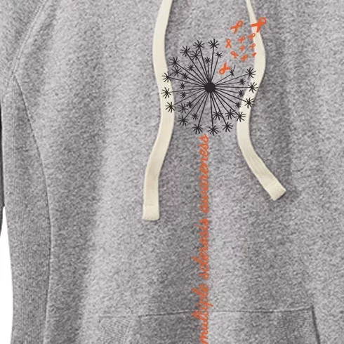 Multiple Sclerosis Dandelion MS Awareness Women's Fleece Hoodie