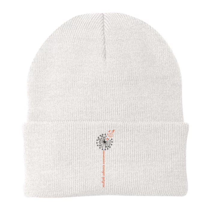 Multiple Sclerosis Dandelion MS Awareness Knit Cap Winter Beanie