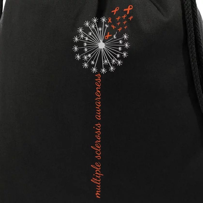 Multiple Sclerosis Dandelion MS Awareness Drawstring Bag