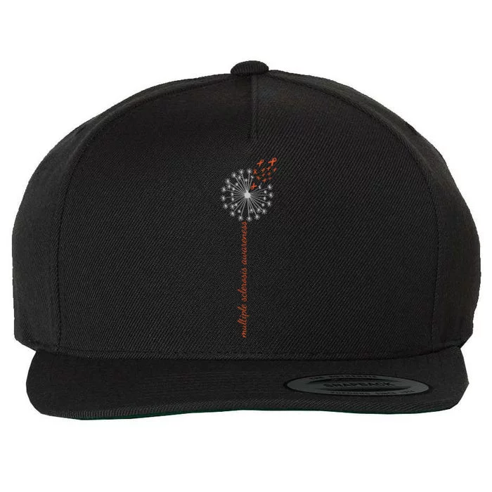 Multiple Sclerosis Dandelion MS Awareness Wool Snapback Cap