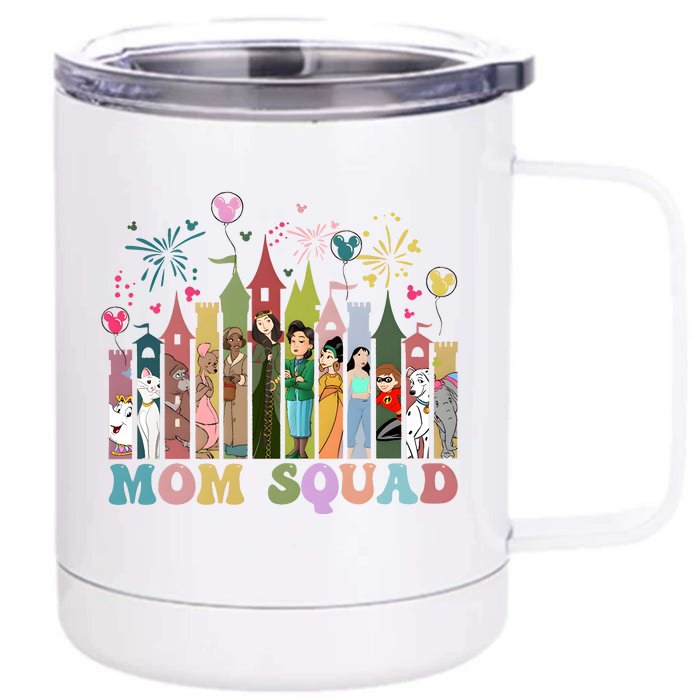 Mom Squad Diz Nee Mama Mothers Day Gift Mom Magic Kingdom Front & Back 12oz Stainless Steel Tumbler Cup