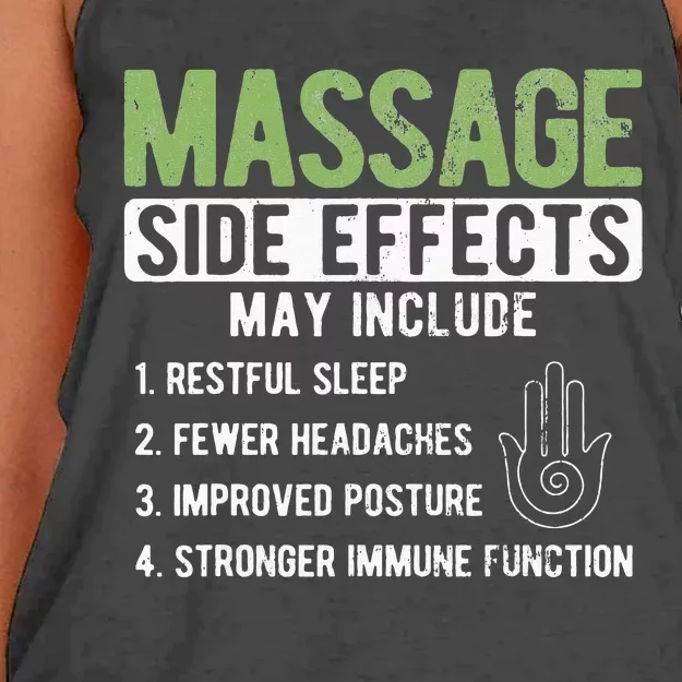 Massage Side Effects Therapy Massage Therapist Women's Knotted Racerback Tank