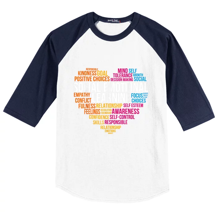 Matching Social Emotional Learning Team Counselor Sel Day Baseball Sleeve Shirt