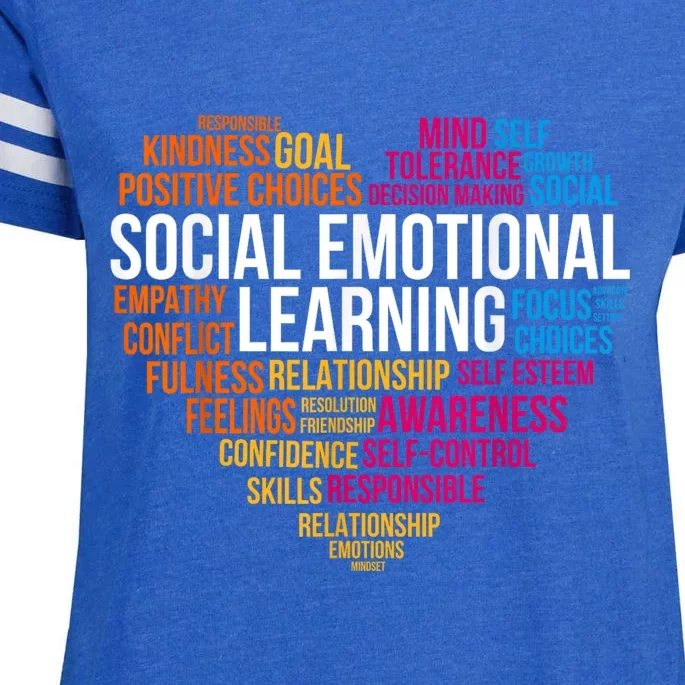 Matching Social Emotional Learning Team Counselor Sel Day Enza Ladies Jersey Football T-Shirt