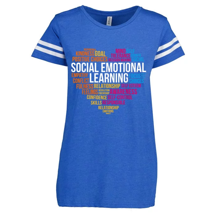 Matching Social Emotional Learning Team Counselor Sel Day Enza Ladies Jersey Football T-Shirt