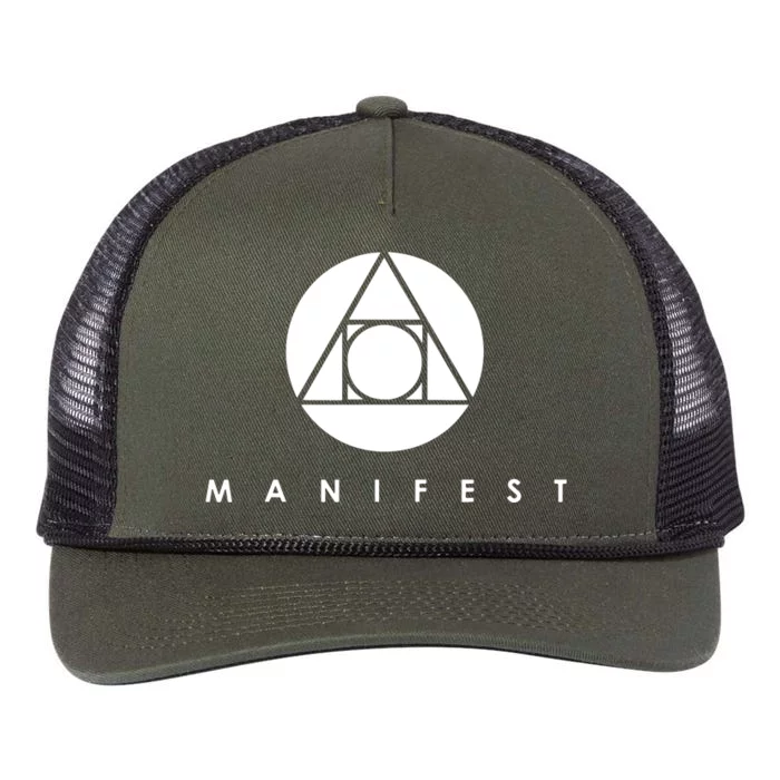 Manifestattion Symbol Essential Retro Rope Trucker Hat Cap