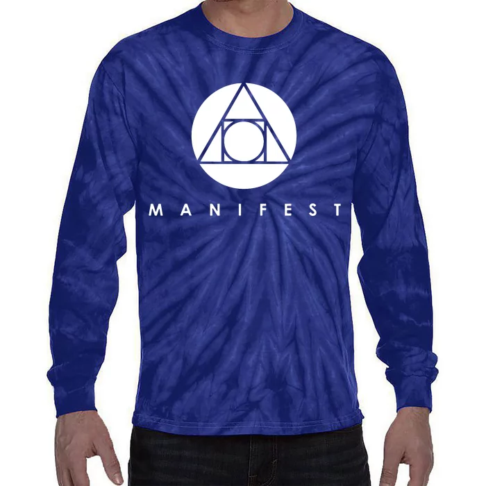 Manifestattion Symbol Essential Tie-Dye Long Sleeve Shirt