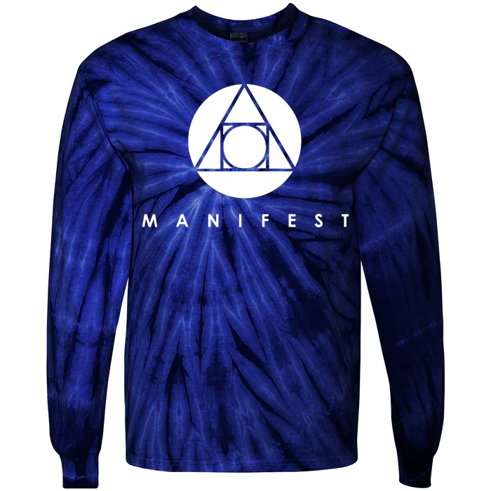 Manifestattion Symbol Essential Tie-Dye Long Sleeve Shirt